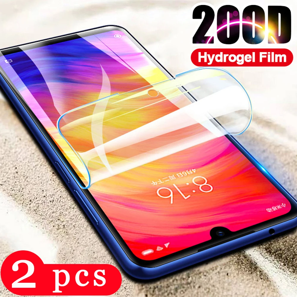 2db teljes fedezetet xiaomi redmi megjegyzés 7 pro hidrogél film redmi 7A telefon képernyő védő fóliát Nem üveg okostelefon
