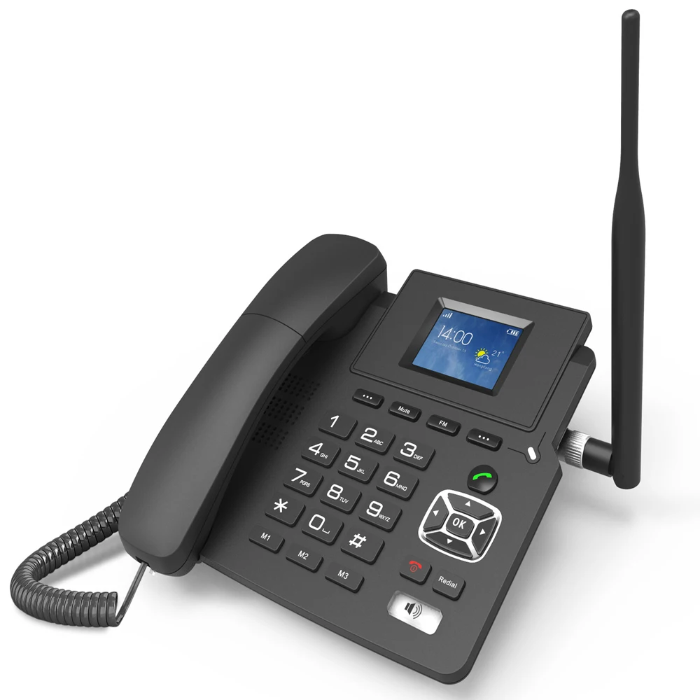 Asztali IP Telefon P03 Teljes Netcom 4G Kártya VOIP Telefon Internet Telefon Vezeték nélküli Vezetékes Telefon, WIFI Hotspot Üzleti Otthoni Iroda