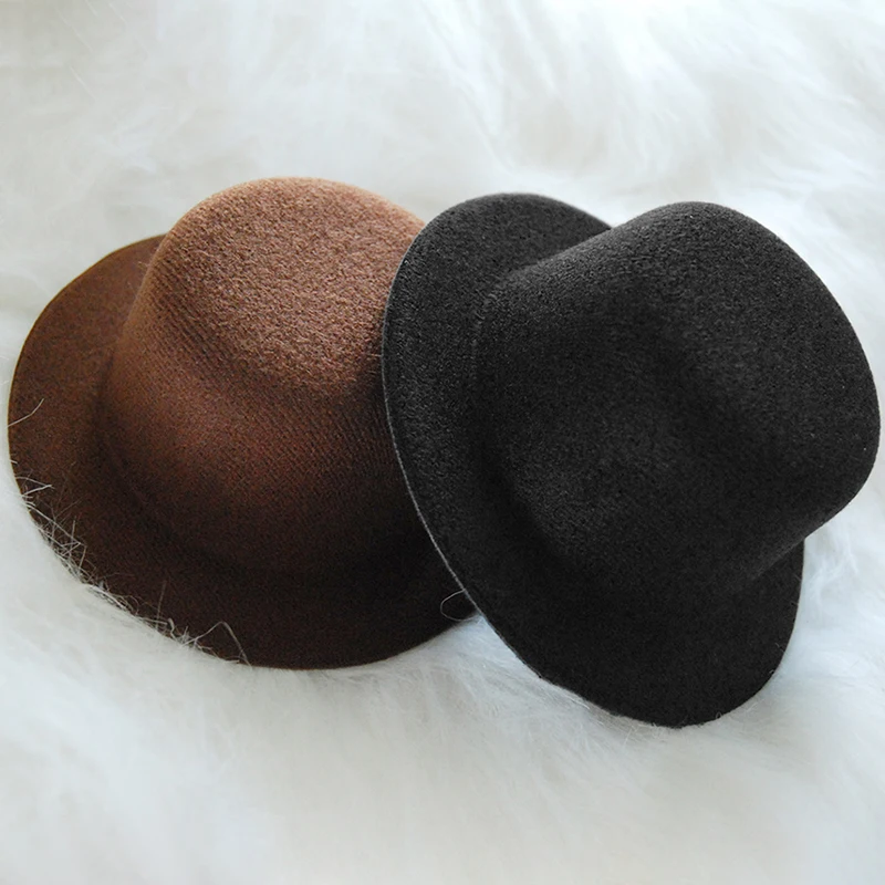 BJD Kalap Mindennapi sokoldalú alkalmi 1/3 1/4 méretű kalap kiegészítők, fekete, barna kalap divat