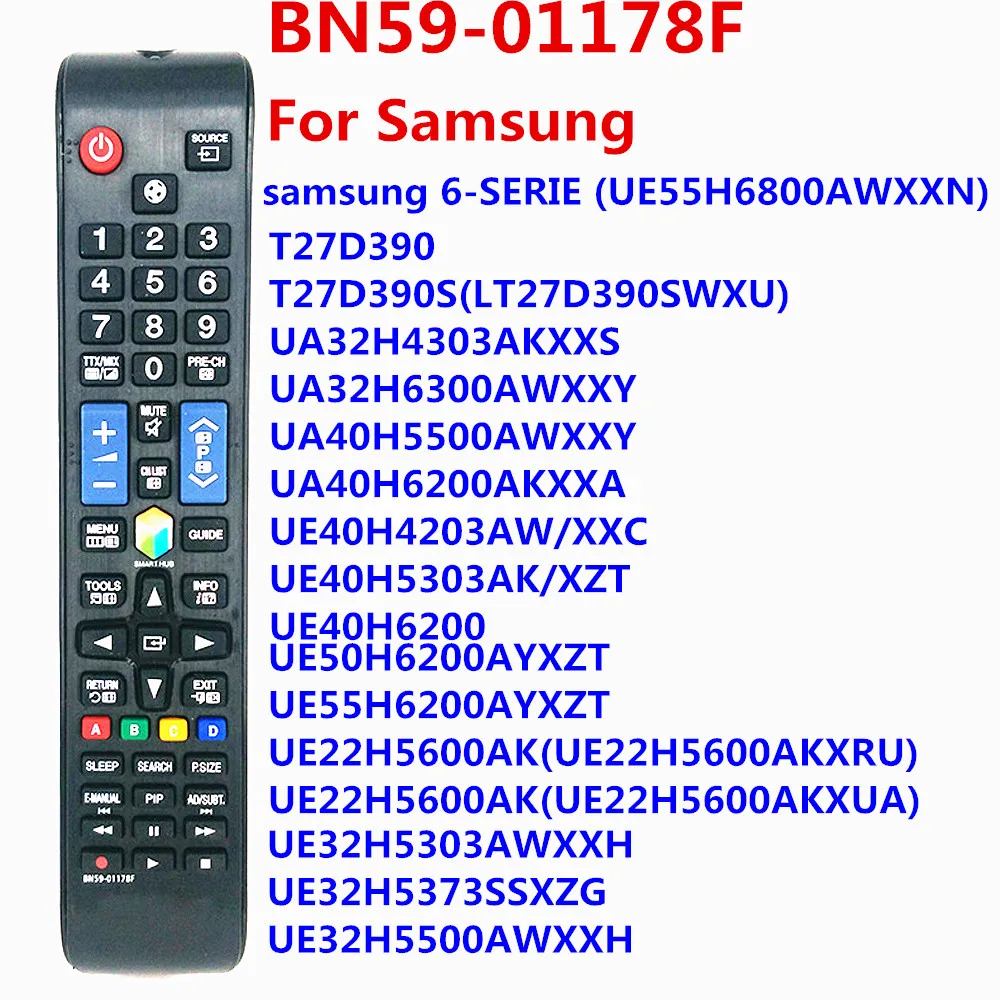 BN59-01178F Új távirányító Samsung TV Labdarúgó-FUTBOL BN59-01181B SAMSUNG 6-SERIE (UE55H6800AWXXN) T27D390 UA32H6300AWXXY