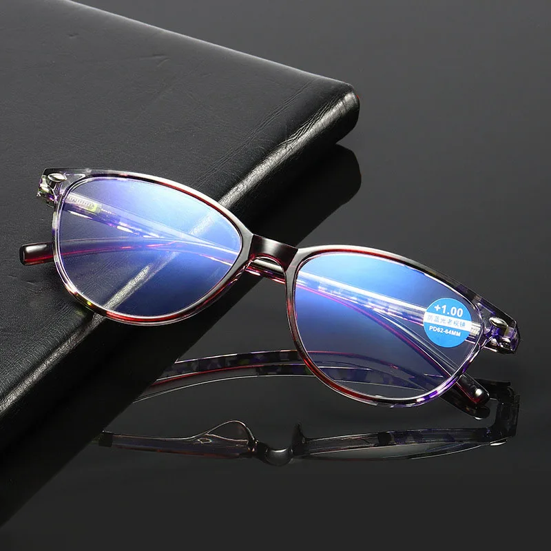 Dioptria nyomtatás olvasó szemüveg női unisex szemüveg retro anti-kék fény olvasó szemüveg+1.0 1.5 2.0 2.5 3.0 3.5 4.0