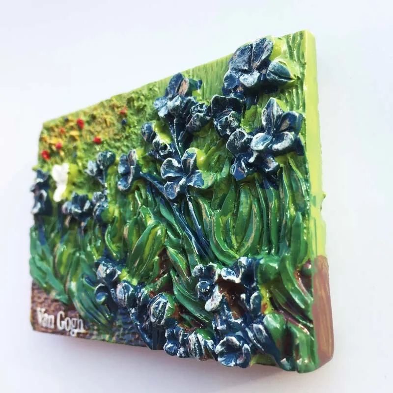 Hollandiában Van Gogh 3D Festés Mágneses Hűtőszekrény Matrica, Mágnes Gyűjtemény Ajándék Hűtőmágnesek
