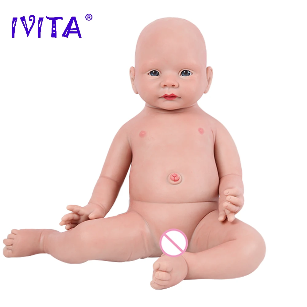 IVITA WG1523 48cm 3900g Reális Szilikon Reborn Baba Újszülött Babák Lány Baba Élethű Bőr Divat Játékok Karácsonyi Ajándék