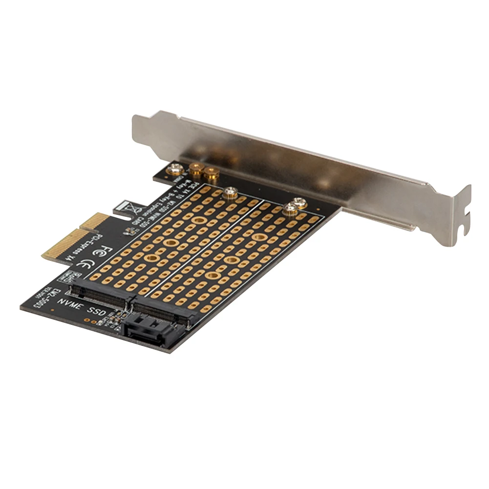Kettős M. 2 SSD, PCI-Express 3.0 X4 Adapter Bővítő Kártya PCIe NVMe SATA M2 NGFF SSD 2230 2242 2260 2280 Windows Linux