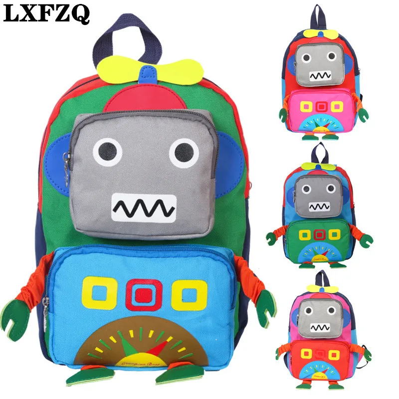 LXFZQ gyerekek táskák Rajzfilm robot Gyermek hátizsák mochila infantil ortopéd hátizsákok iskola táska gyermekek iskolai táskák