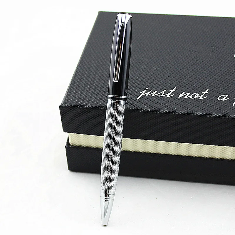 Magas minőségű, kreatív fém forgó golyóstoll iskolai írószer-ajándék, luxus toll hotel business office aláírás toll