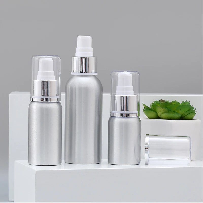 Magas Quility Alumínium Spray-ket Hordozható Mini Parfüm Üres Újratölthető Kozmetikai Permetező Porlasztó, 30ml/50ml/100ml/120ml