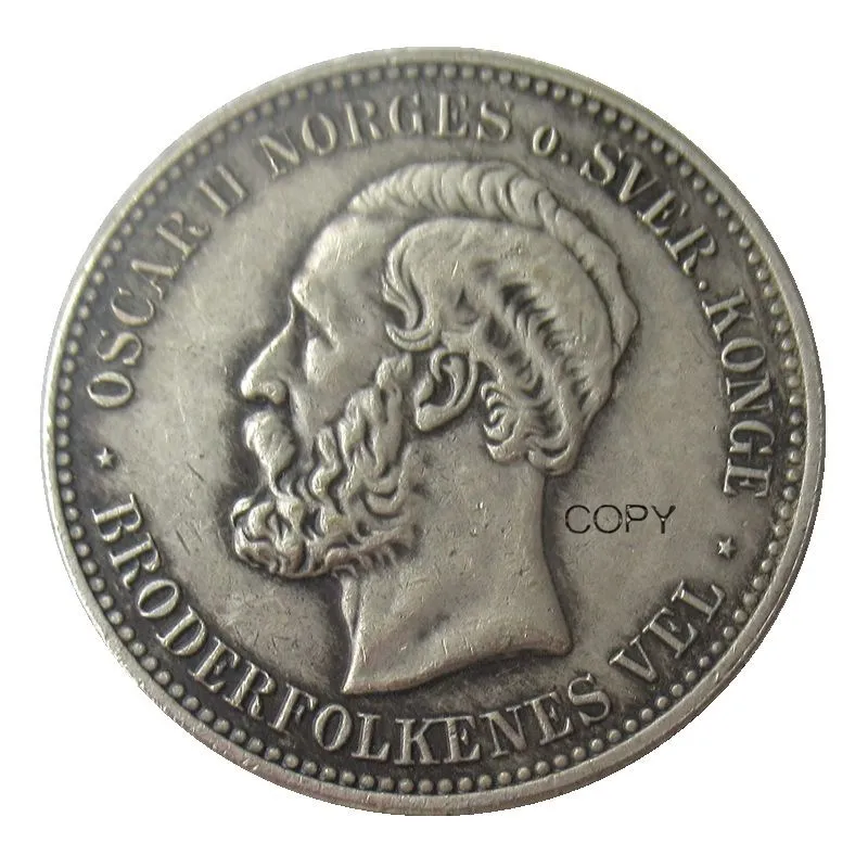 Norvégia 2 koronába kerül sor 1878 - 1902 6db Ezüst Bevonatú Másolás Érmék