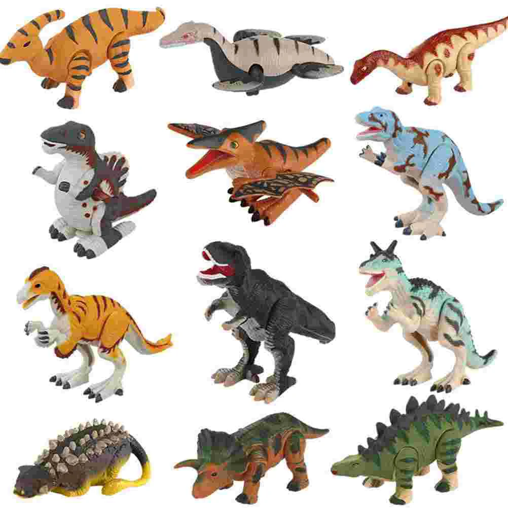Oenux Szimuláció Jurassic Dinoszaurusz Számok Játék Dinoszaurusz Óramű Játék Wind-up Vicces Játék Gyerekek Oktatási Játékok Kávé (Saichania)