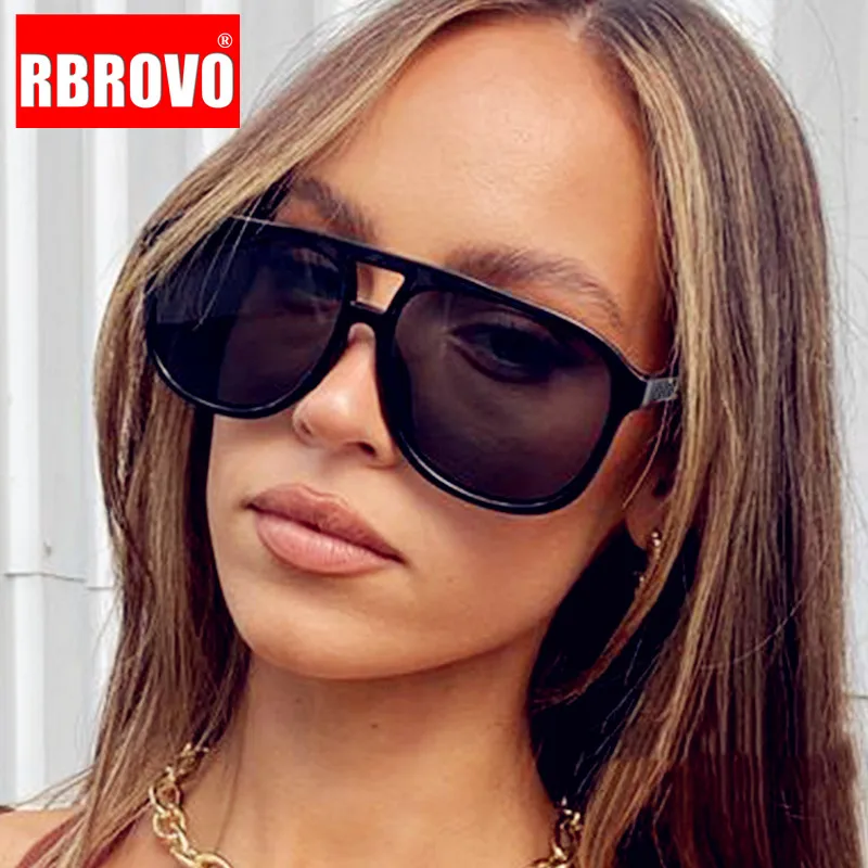 RBROVO 2021 Candy Színek Napszemüveg Női Luxus Márkájú napszemüvegek A Nők/Férfiak Műanyag Szemüveg Nők Vintage Lencsék Oculos