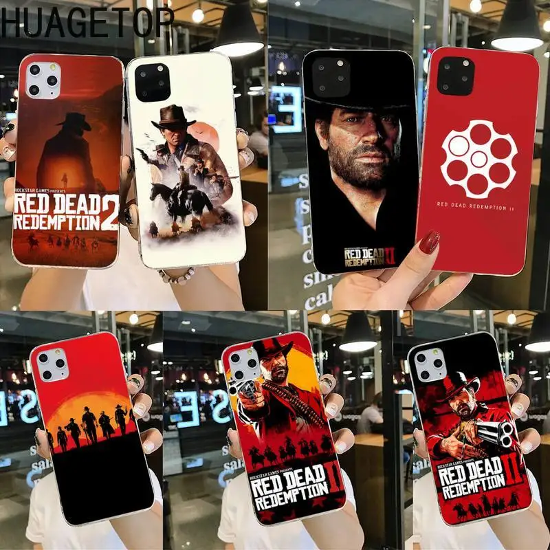 Red Dead Redemption 2 Shell Telefon tok iphone 12 pro max 11 pro XS MAX 8 7 6 6 Plusz X 5S SE 2020 XR borító
