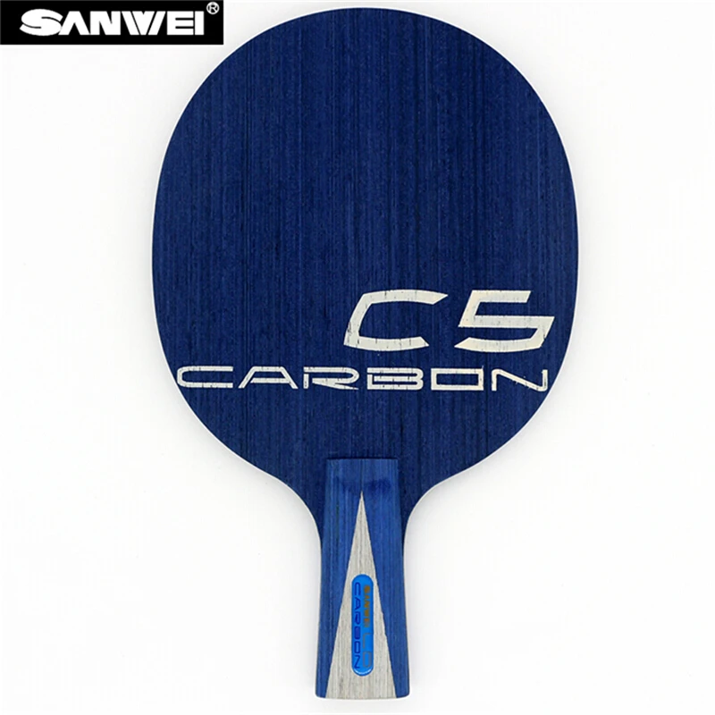 SANWEI C5 LD asztalitenisz penge 5 rétegelt lemez+ 2LD Szén-gyors támadás hurok ping-pong ütő bat lapát tenisz de mesa