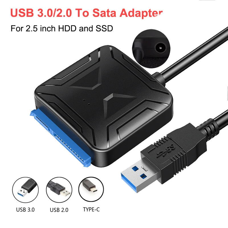 USB-SATA 3 Kábel-Sata USB 3.0 Adapter AKÁR 6 Gbps Támogatja a 3.5/2.5 Inch Külső SSD HDD Merevlemez 22 Pin Sata III A25 2.0