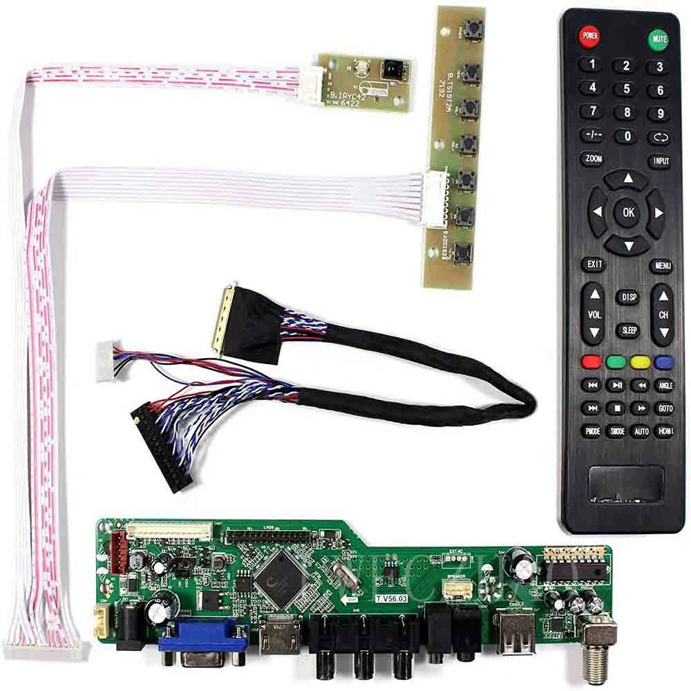 Új Ellenőrző Testület Monitor Készlet LTN173KT03-H01 LTN173KT03-301 TV+HDMI+VGA+AV+USB LCD LED képernyő Vezérlő Tábla Driver